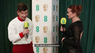 EE BAFTAs 2023  Barry Keoghan Backstage Interview [upl. by Arte]