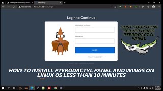 TUTORIAL  HOW TO INSTALL PTERODACTYL PANEL AND WINGS ON LINUX OS LESS THAN 10 MINUTES [upl. by Toth]