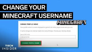 How To Change Your Minecraft Username [upl. by Cirtap890]