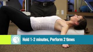 Foam Roll Pectoralis Chest Stretch [upl. by Karita427]