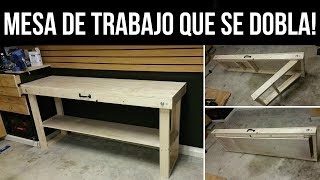 Cómo Construir Una Mesa De Trabajo Que Se Dobla [upl. by Tolkan21]