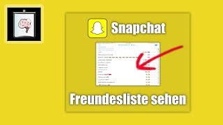 Snapchat Freunde sehen Freundesliste  So Gehts [upl. by Buroker]