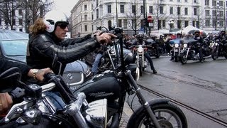 Hells Angels i Oslo domkirke  fredag 19 april 2013 Hells Angels Norway [upl. by Reffinnej]