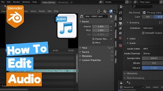 Blender Tutorial Editing Audio in the Video Sequence Editor VSE [upl. by Smoot]