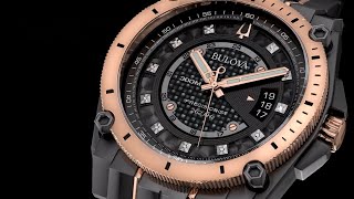 Bulova Watches for Men  Icon Precisionist  RoseGold Black Diamond Dial [upl. by Ajin926]