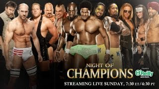 Night of Champions 2013 Kickoff  Tag Team Turmoil No 1 Contenders Match [upl. by Pietrek]