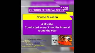 Electro Technical Officer ETO Details [upl. by Onilecram]