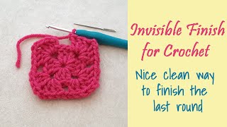 CROCHET How to do an Invisible Finish [upl. by Onitnatsnoc]