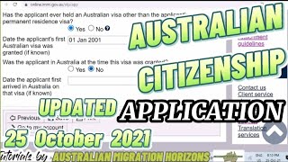 AUSTRALIAN CITIZENSHIP APPLICATION  How to apply an Australian Citizenship online No audio [upl. by Notyep930]