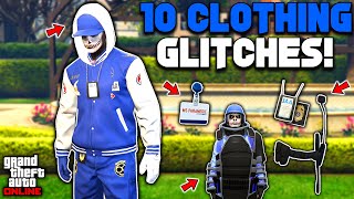 10 Clothing Glitches In GTA 5 Online [upl. by Arinayed562]