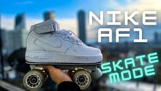 I TRIED ROLLER SKATES FOR THE FIRST TIME Nike Flaneurz Unboxing [upl. by Ennayrb]