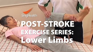 PostStroke Exercises Part 2 Lower Limb [upl. by Neile]