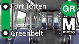 Riding WMATA Metro Green Line from Fort Totten to Greenbelt Station [upl. by Eduj]