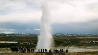 Geysir Hot Springs in Iceland [upl. by Eirojam]