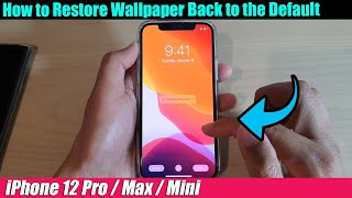 iPhone 1212 Pro How to Restore Wallpaper Back to the Default [upl. by Jochebed]