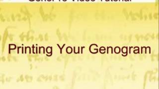 Printing genograms in GenoPro [upl. by Marcelle915]