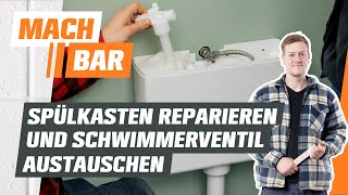 Spülkasten reparieren und Schwimmerventil austauschen  OBI [upl. by Tomlin198]