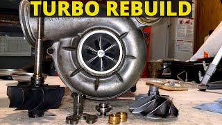 Ford 73 Powerstroke Turbo Rebuild Part 2 Reassembly [upl. by Cacka]