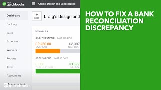 How to fix a bank reconciliation discrepancy  UK [upl. by Kaden]