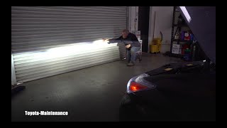 How To adjust headlights on Toyota Prius [upl. by Ecirtemed884]