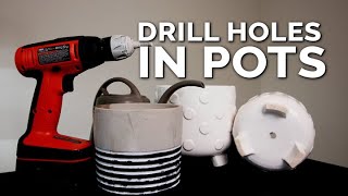 Drill Drainage Holes in Pots WITHOUT Breaking Them Foolproof Method [upl. by Fedirko]