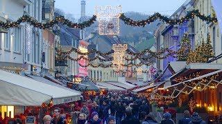 Valkenburg the Christmas town of the Netherlands 🇳🇱 Part I 4K [upl. by Manouch]