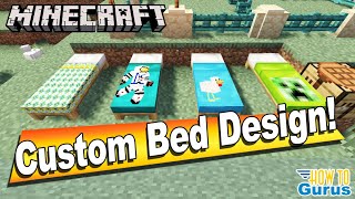 How You Can Make a Custom Bed Design in Minecraft  Beds Texture Pack Tutorial Java [upl. by Ayotan]