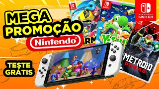 URGENTE Nintendo com MUITAS promoções e teste GRÁTIS na eShop [upl. by Sarat641]