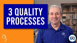 QD QC QA 3 Quality Processes in 60 seconds [upl. by Inavihs]