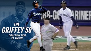 The Griffey 50  Three Home Runs vs Yankees [upl. by Eirollam]