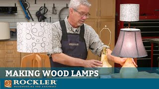 Making and Wiring Wood Lamps [upl. by Ailssa]