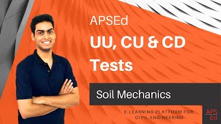 UU CU and CD Tests  Soil Mechanics [upl. by Vlad]