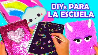 4 IDEAS DIY PARA LA ESCUELA Decora tus cuadernos [upl. by Belldas420]