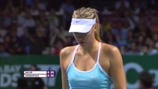 Maria Sharapova 2015 WTA Finals Hot Shot [upl. by Arrait902]