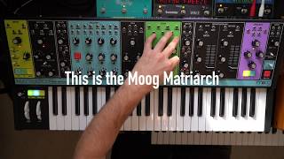 Ambient jam with Moog Matriarch and Subsequent 37 Strymon Big Sky Eventide Space and Timefactor [upl. by Christi]