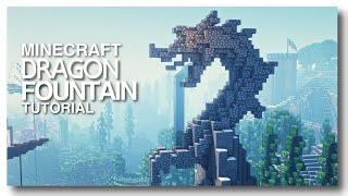 Minecraft How to Build a Dragon Statue Fountain [upl. by Ahsiekan173]