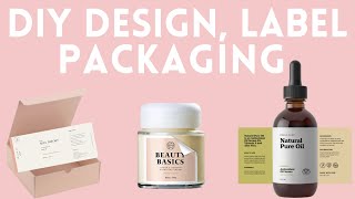 calybeauty DIY ✮ Emballage étiquette notice cosmétique  Packaging Design Label  Caly Beauty [upl. by Shank797]