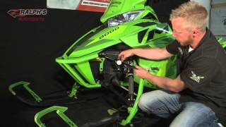 How To Adjust Shock Pressures Arctic Cat M8 [upl. by Aciruam]