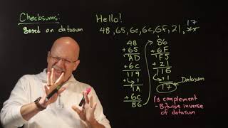 Ep 054 The Basic Checksum 1s Complement Checksum and 2s Complement Checksum [upl. by Swane949]