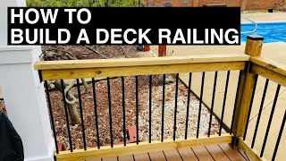 How to Build a Deck Railing with Balusters [upl. by Lennie]