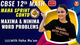 Solving Maxima and Minima Word Problems with tricks  Class 12 Maths  Vedantu [upl. by Mendes]