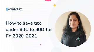 How to Save Tax under Section 80C 80E 80G 80DDB  FY 202021  Income Tax Deductions amp Act [upl. by Dnalerb]