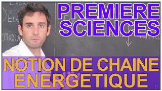 Notion de chaîne énergétique  Sciences 1ère ESL  Les Bons Profs [upl. by Leizo]