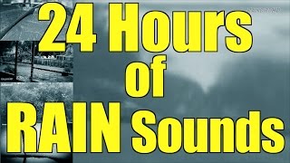 Heavy Pouring Rain and Thunder  24 Hours  quotRainquot quotRain Soundsquot quotSleep Soundsquot [upl. by Wandie]