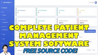 Complete Patient Management System Software in PHP MySQL  Free Source Code Download [upl. by Saundra]