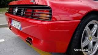 Ferrari 348TS LOUD sound  revs and ride [upl. by Henryson481]