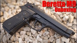 Beretta M9 Unboxing amp First Shots [upl. by Anasor226]