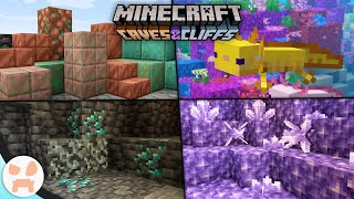 Everything in the Minecraft 117 Caves and Cliffs Update [upl. by Emor]