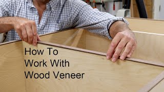 Wood Veneer For Beginners How To Apply Veneer With Contact Cement [upl. by Sualocin]