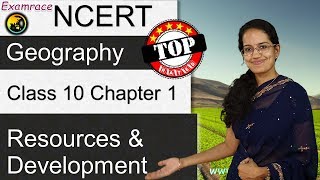 NCERT Class 10 Geography Chapter 1 Resources and Development Examrace  English  CBSE [upl. by Loss603]